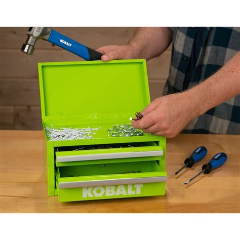 steel tool box with drawers lowes|lowes kobalt mini tool box.